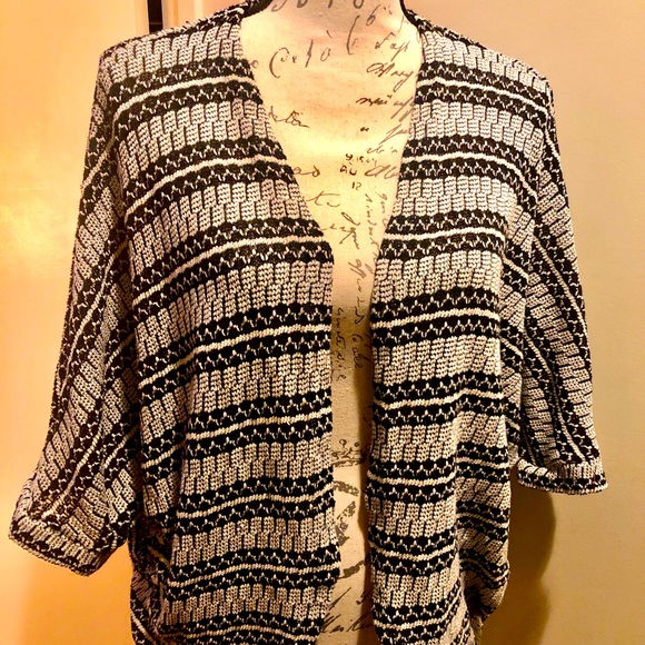 Mossimo Supply Co. Sweaters - Black and white open cut cardigan by Mossimo.